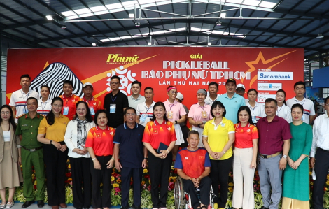 Gần 350 VĐV bước vào thi đấu Giải Pickleball Báo Phụ nữ TPHCM lần thứ hai năm 2025