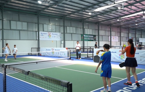 Gia đình gắn kết khi tham gia giải Pickleball của Báo Phụ nữ TPHCM