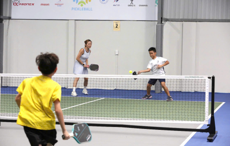 Vỡ òa cảm xúc trong trận chung kết Mẹ - con Giải Pickleball Báo Phụ nữ TPHCM lần hai