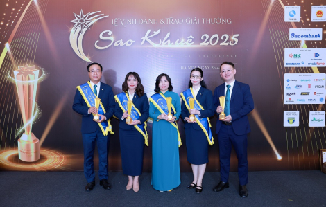 BIDV ghi dấu ấn tại Sao Khuê 2025 với 7 sản phẩm công nghệ được vinh danh