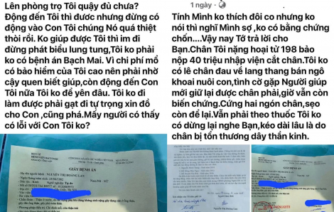 Một bà mẹ giả giấy tờ của bệnh viện để kêu gọi từ thiện