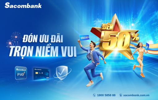 Tận hưởng lễ lớn với hàng loạt ưu đãi từ Sacombank