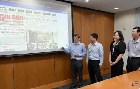 “Thành phố Hồ Chí Minh 50 năm: Những dấu ấn tự hào qua trang Báo Sài Gòn Giải Phóng”