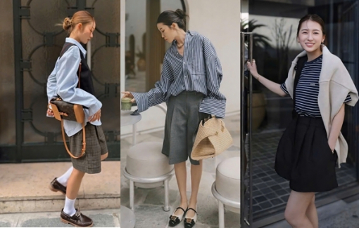 Phối quần short đến văn phòng ngày oi bức