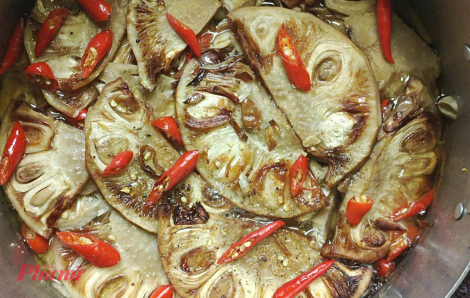 Nồi mít mềm kho chay của mẹ