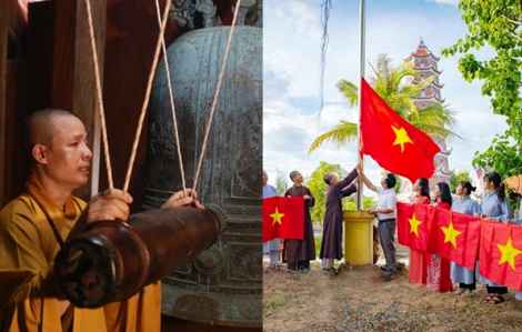 Các chùa trong cả nước đồng loạt thỉnh chuông mừng đại lễ 30/4