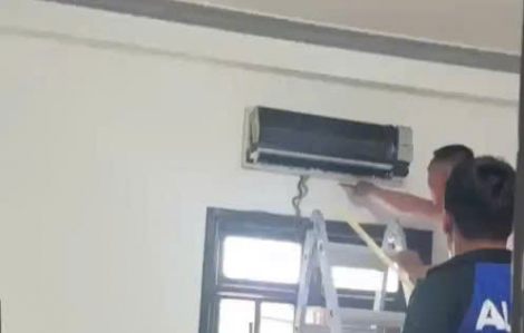 Quảng Nam: Kinh hãi phát hiện một ổ 7 con rắn bên trong máy điều hòa