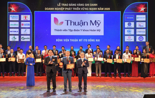Bệnh viện Thuận Mỹ ITO Đồng Nai - thành viên Tập đoàn y khoa Hoàn Mỹ nhận giải thưởng Doanh nghiệp phát triển vững mạnh 2025