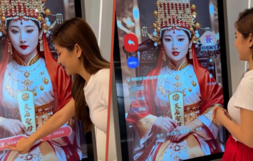 Ngôi đền Malaysia ra mắt "nữ thần AI"