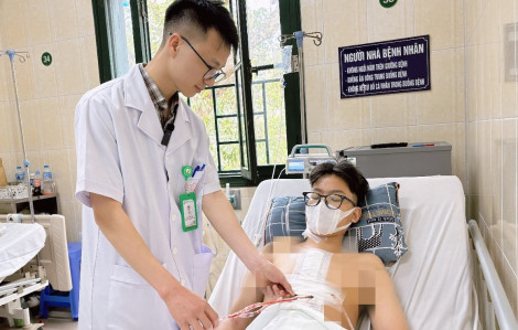 Căng thẳng cứu nam thanh niên bị đinh ba đâm xuyên tim, phổi