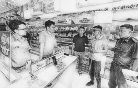 Tạm giữ quản lý cửa hàng Điện máy xanh đập vỡ cửa kính, đột nhập trộm 18 điện thoại