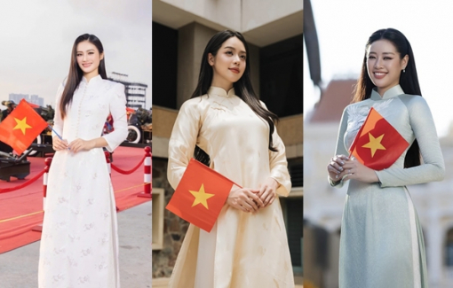 Dàn mỹ nhân Vbiz diện áo dài khoe sắc dịp đại lễ 30/4