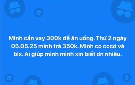 Lên mạng vờ xin tiền để quảng cáo dịch vụ lừa đảo