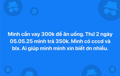 Lên mạng vờ xin tiền để quảng cáo dịch vụ lừa đảo