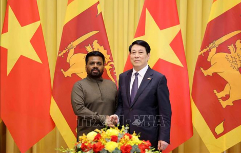 Chủ tịch nước Lương Cường hội đàm với Tổng thống Sri Lanka