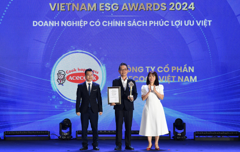 Acecook Việt Nam được vinh danh tại Vietnam ESG Awards 2024 với chính sách phúc lợi ưu việt