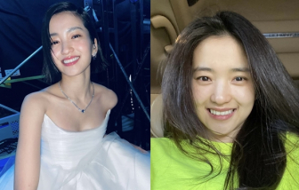 Ở tuổi U40, làn da Kim Tae Ri chỉ dưỡng tối giản nhưng vẫn căng mịn