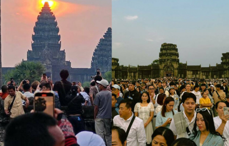 Sét đánh vào đền Angkor Wat, nhiều du khách bị thương