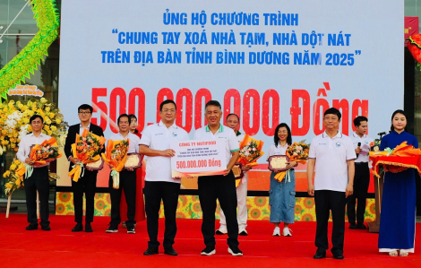 Nutifood ủng hộ 500 triệu đồng “Chung tay xóa nhà tạm, nhà dột nát” tỉnh Bình Dương
