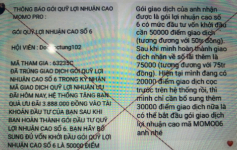 Mất 300 triệu đồng vì app MoMo Pro giả