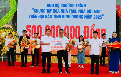 Nutifood ủng hộ 500 triệu đồng “Chung tay xóa nhà tạm, nhà dột nát” tỉnh Bình Dương