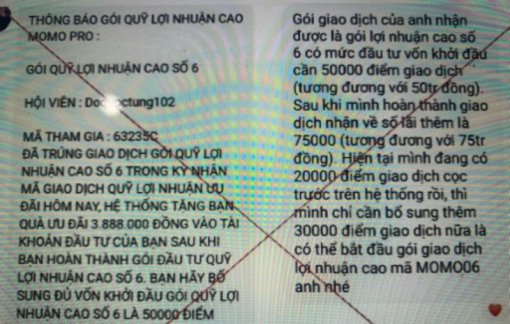 Mất 300 triệu đồng vì app MoMo Pro giả