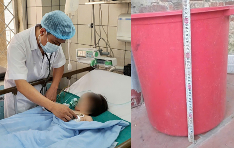 Bé 19 tháng tuổi đuối nước vì ngã vào xô đựng nước thải điều hòa