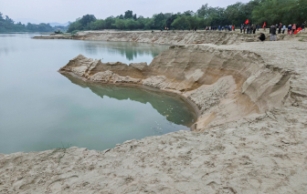 Vụ dân đánh trống phản đối khai thác cát trên sông Lam: Doanh nghiệp bị phạt gần 250 triệu đồng