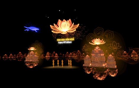 Người xem có thể tương tác trực tiếp với hình ảnh ảo trong Lễ hội pháo hoa Đà Nẵng