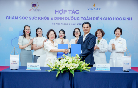 Vinschool và Vinmec ký thỏa thuận hợp tác toàn diện, nâng chuẩn chăm sóc sức khỏe mầm non cho hơn 15.000 học sinh