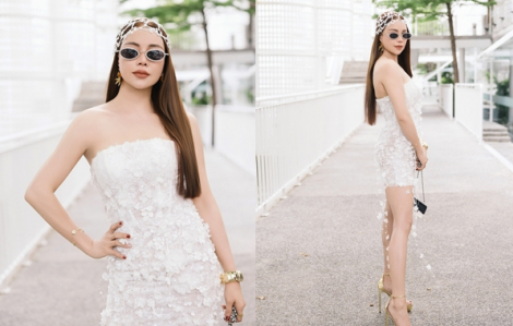 Trà Ngọc Hằng biến hóa thành cô dâu cá tính