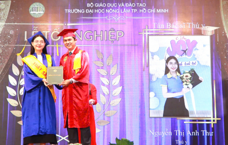 Tân bác sĩ thú y vượt qua hoàn cảnh, tốt nghiệp xuất sắc