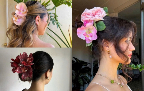 Phụ kiện tóc bản to "lên ngôi" mùa hè 2025