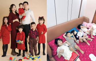 Vợ chồng trẻ sắp có 6 con vẫn mong sinh thêm bé thứ 7