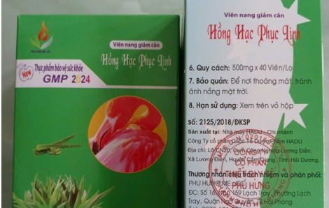 Phát hiện viên nang giảm cân chứa 3 loại chất cấm