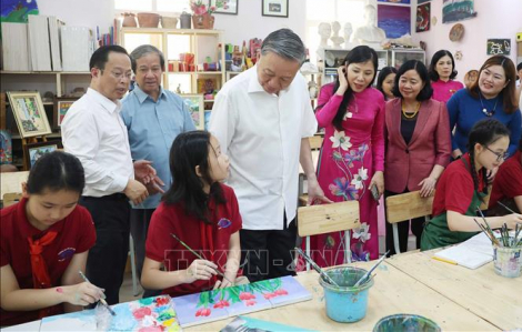 Tổng bí thư Tô Lâm thăm 2 trường học chuyên biệt tại Hà Nội