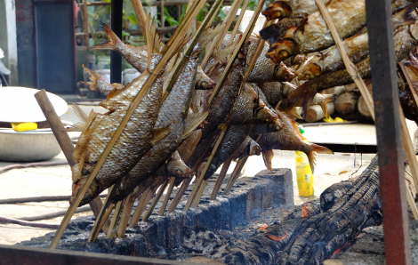 Đến Thác Bờ nhâm nhi cá nướng