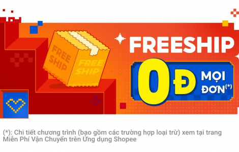 Shopee miễn phí vận chuyển 0 đồng mọi đơn dịp 6.6