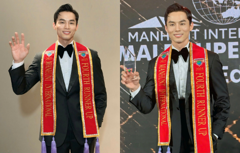 Người mẫu Vũ Linh đoạt danh hiệu Á vương 4 tại Manhunt International 2025