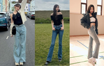 Diện quần jeans ''hack dáng'' như "công chúa Kpop" Jang Won Young