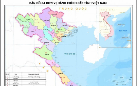 Quyết định lịch sử: Quốc hội “chốt” cả nước còn 34 tỉnh, thành phố