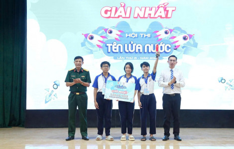 Hội thi Tên lửa nước TPHCM: Trường THCS Lê Thành Công giành giải Nhất và Nhì