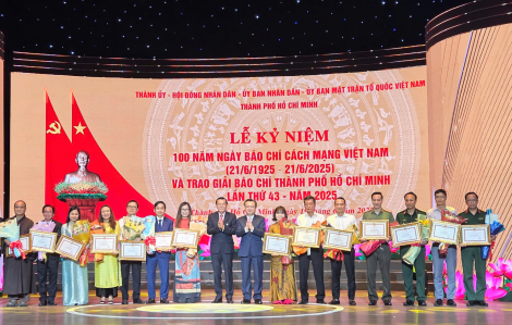 Trao giải báo chí TPHCM lần thứ 43:  Báo Phụ nữ TPHCM đoạt 5 giải