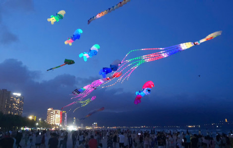 Choáng ngợp với hàng chục cánh diều nghệ thuật khổng lồ trên bãi biển Đà Nẵng