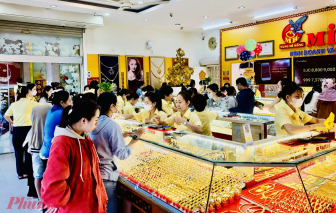 Giá vàng miếng SJC giảm mạnh