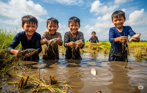 Đi bắt cá đồng