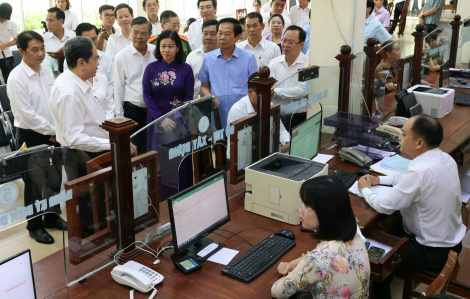 Chủ tịch Quốc hội Trần Thanh Mẫn kiểm tra vận hành xã, phường mới ở TP Cần Thơ