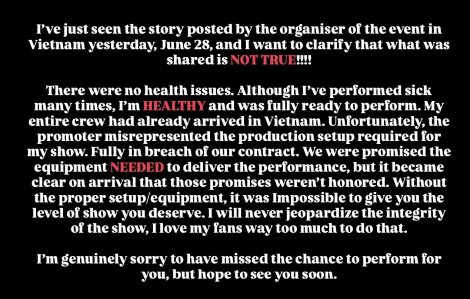 Jason Derulo huỷ diễn tại Việt Nam: Lỗi thuộc về ai?