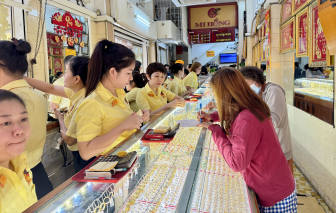 Giá vàng trong nước tăng mạnh 1 triệu đồng/lượng