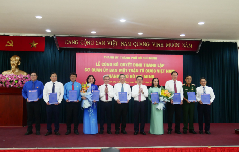 Công bố nhân sự MTTQ và 5 tổ chức chính trị - xã hội TPHCM